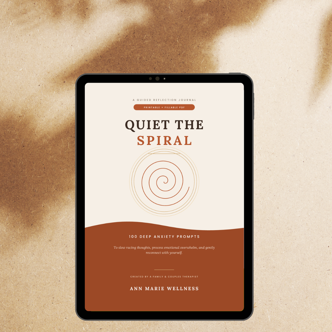 Quiet The Spiral — 100 Deep Anxiety Prompts